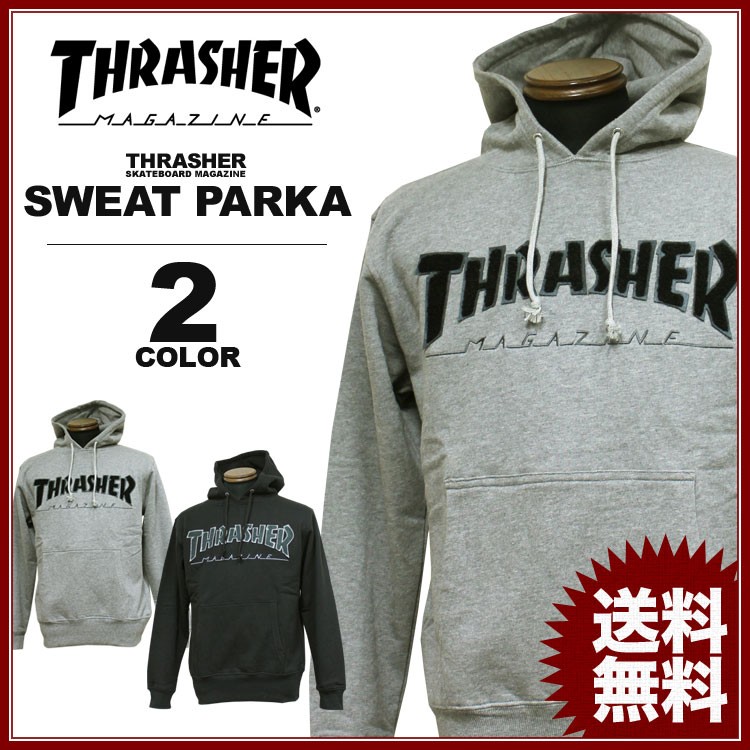 THRASHER SALE スラッシャー スエット パーカー ブラック 黒