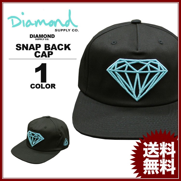 SALE ダイヤモンドサプライ Diamond SUPPLY CO. BRILLIANT SNAP BACK CAP スナップバック キャップ 帽子  ブラック 黒 メンズ レディース アウトレット :D16DMHA03:RIFFLE PAGE 通販 