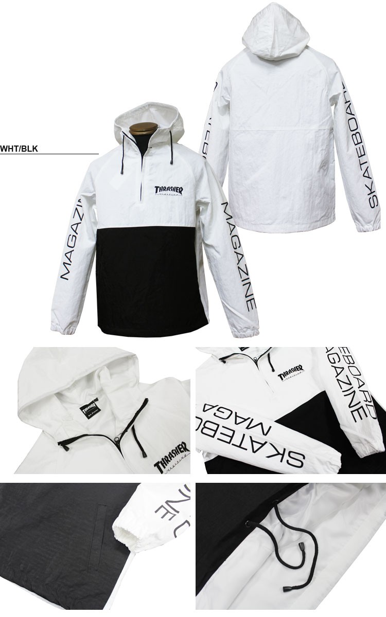 THRASHER（スラッシャー） SALE THRASHER MAG NYLON ANORAK PULLOVER