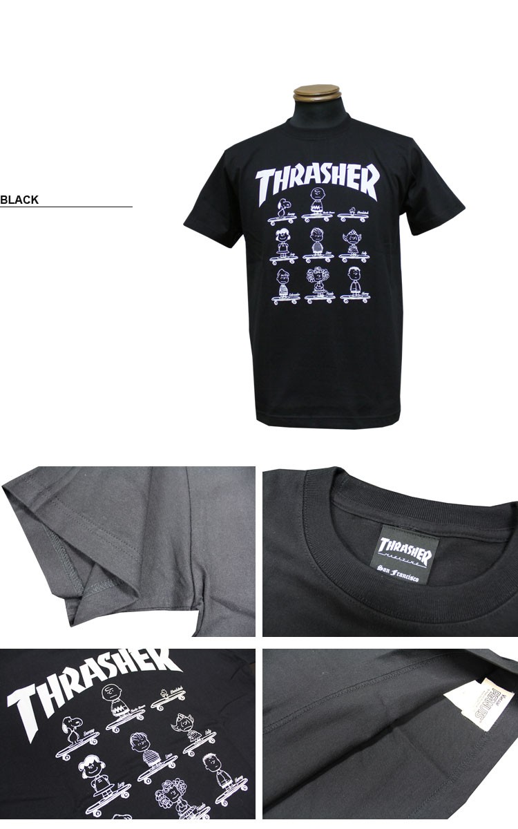 SALE スラッシャー THRASHER Tシャツ 半袖 PEANUTS T-SHIRTS 1