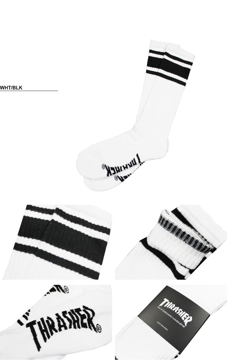 THRASHER（スラッシャー） スケーター ソックス MAG SKATER SOCKS 靴下