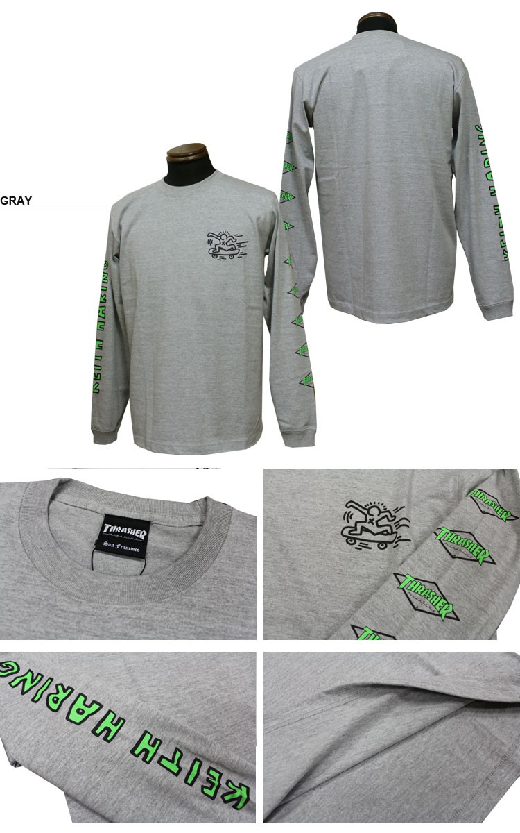 Keith Haring スケートボード長袖Tシャツ XLサイズ 楽天市場】KEITH HARING キースへリング DANCE L/S TEE ダンス