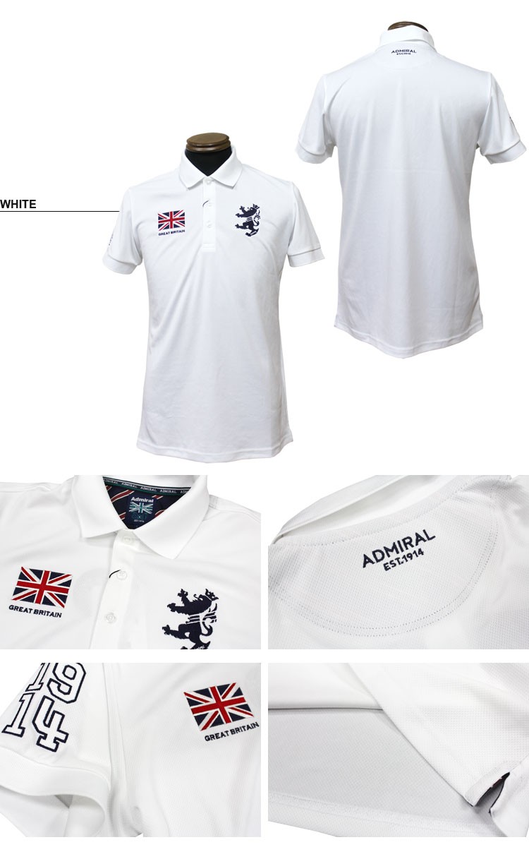 SALE Admiral アドミラル ポロシャツ FLAG MESH POLO SHIRTS