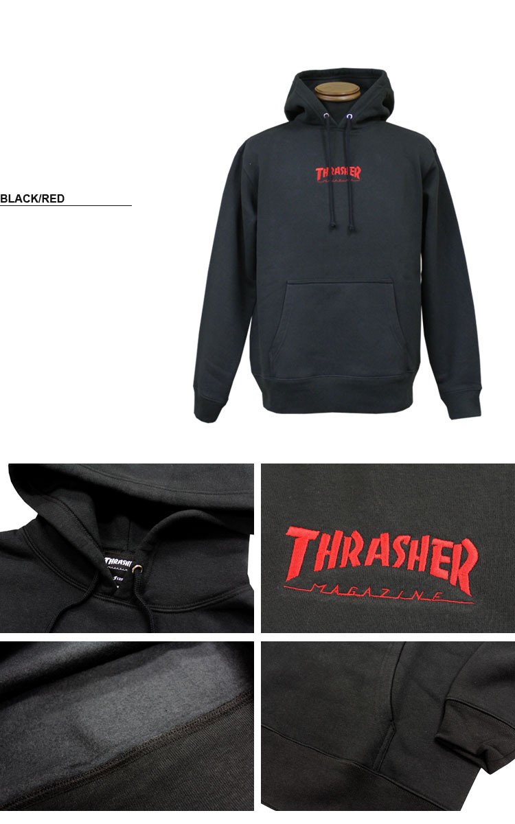 THRASHER（スラッシャー） スエット パーカー HOME TOWN EMBROIDERED