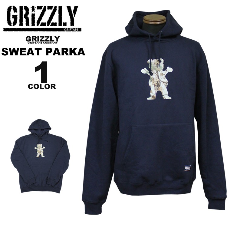 グリズリー GRIZZLY スエットパーカ パーカー TERRAIN OG BEAR HOODY