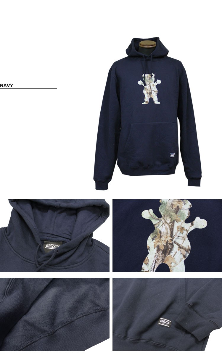 グリズリー GRIZZLY スエットパーカ パーカー TERRAIN OG BEAR HOODY