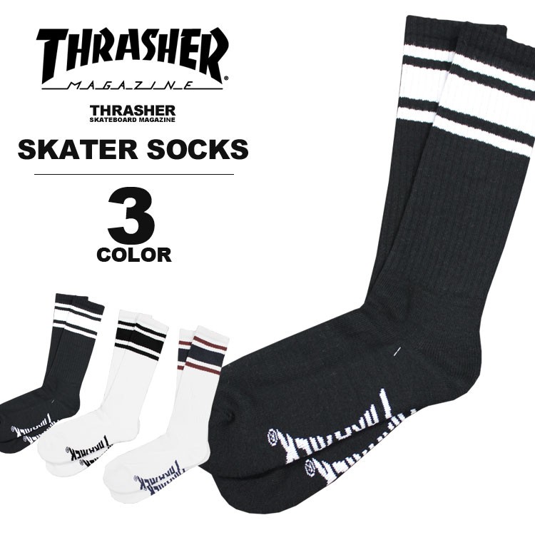 スラッシャー Thrasher スケーター ソックス Mag Skater Socks 靴下 ブラック 黒 ホワイト 白 メンズ コラボ Th81 Riffle Page 通販 Yahoo ショッピング