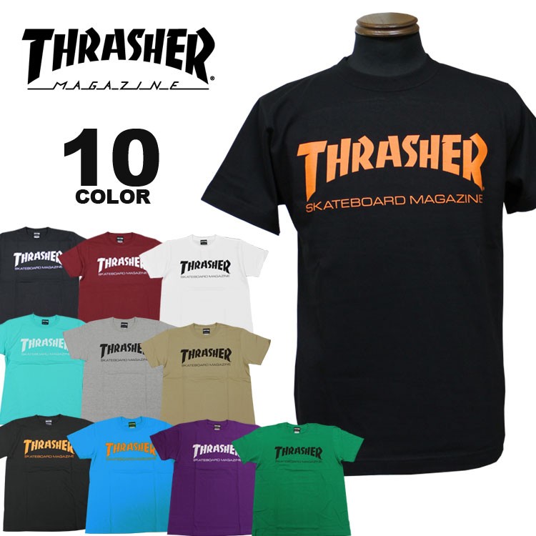 THRASHER (公式） スラッシャー tシャツ ロゴT MAG LOGO Tシャツ