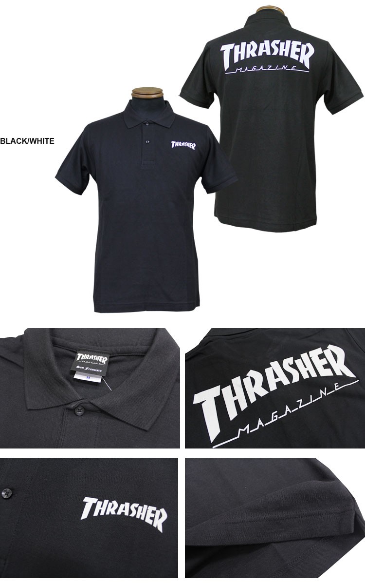 THRASHER（スラッシャー） SALE ポロシャツ HOMETOWN S/S POLO SHIRTS