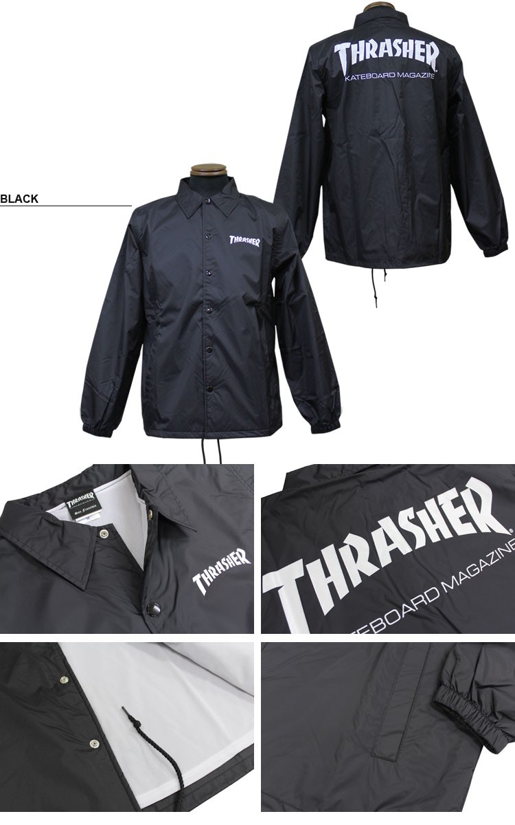 スラッシャー コーチジャケット THRASHER MAG LOGO COACH JACKET