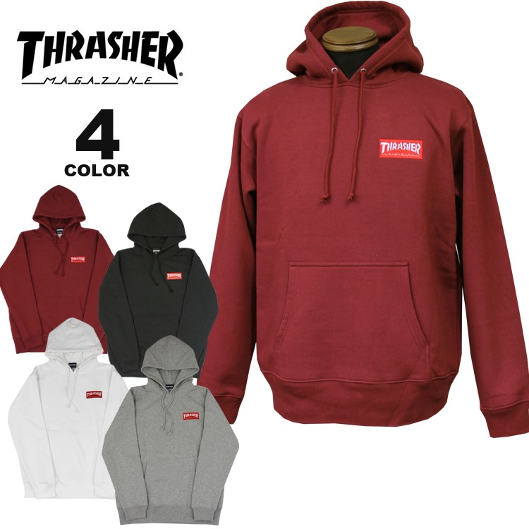 thrasher hoodie red