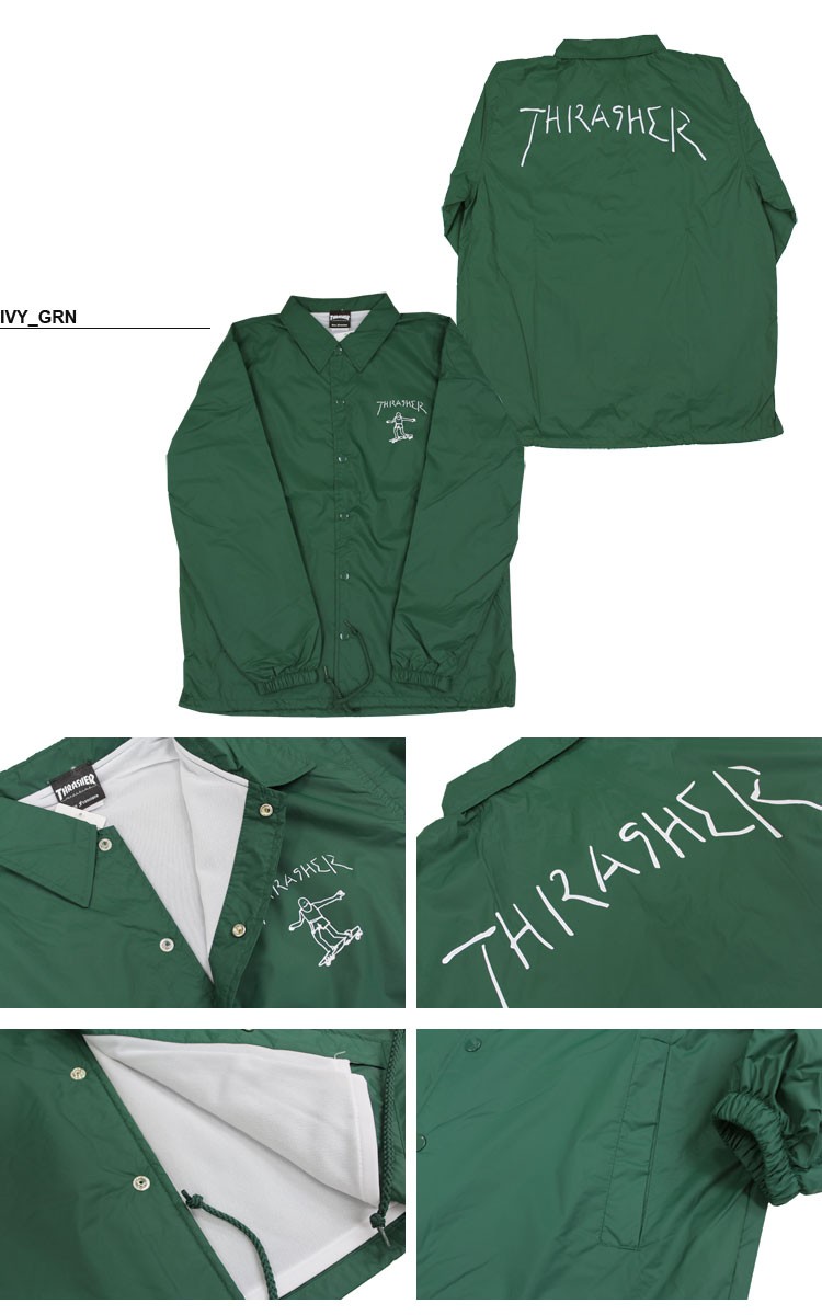THRASHER SALE (公式） スラッシャー コーチジャケット メンズ