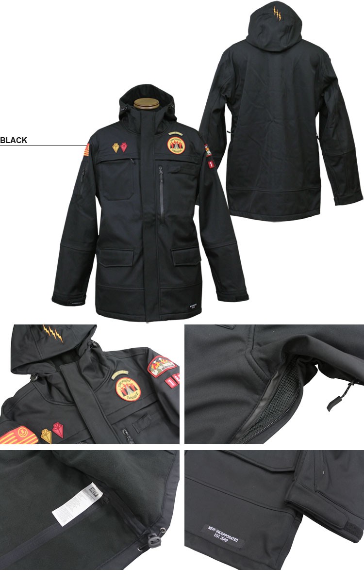 SALE】 ネフ ジャケット NEFF ON MY HONOR SOFTSHELL JACKET ソフト