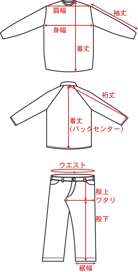 Size Chart Riffle Page 通販 Yahoo ショッピング