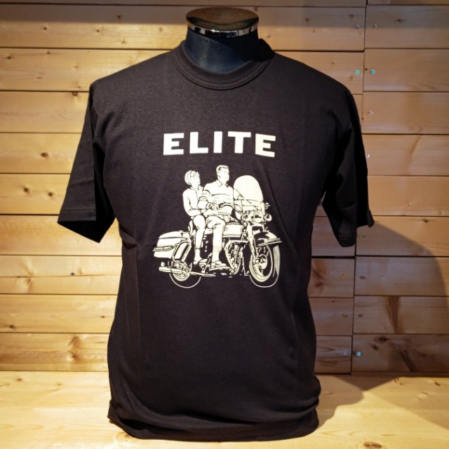 フリーホイーラーズ Freewheelers Tシャツ "ELITE" Col:S.Black,Off-White｜rigid-store｜02
