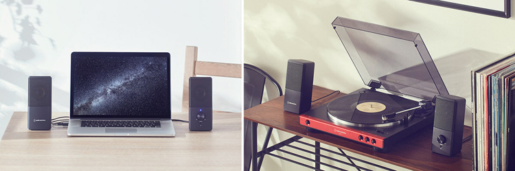 オーディオテクニカ（audio-technica） アクティブスピーカー 有線1.2m