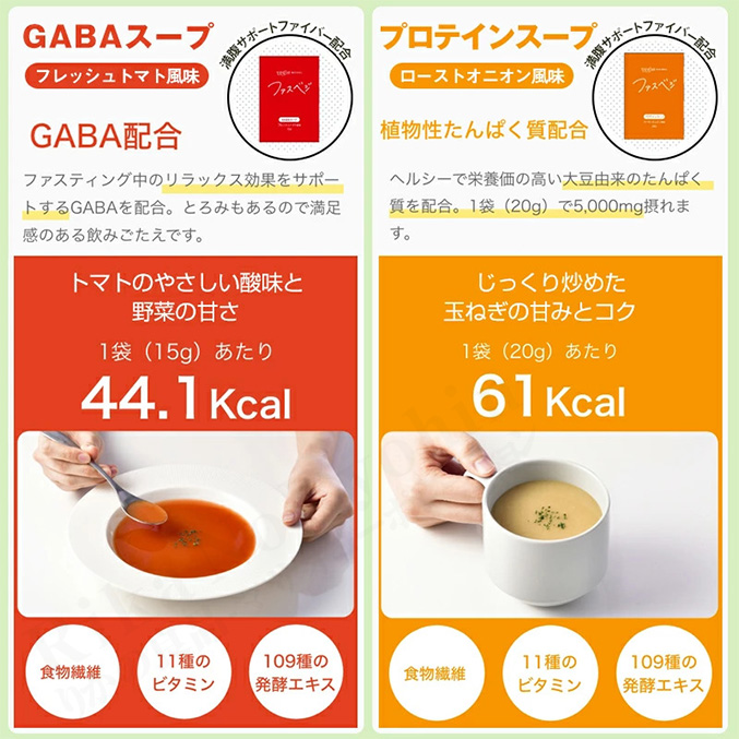 ベジエ ナチュラル ファスベジ 3daysプチファスティング 7食入 酵素スムージー GABAスープ プロテインスープ 3日間 断食 60s 8tx ert｜rikaryo｜13