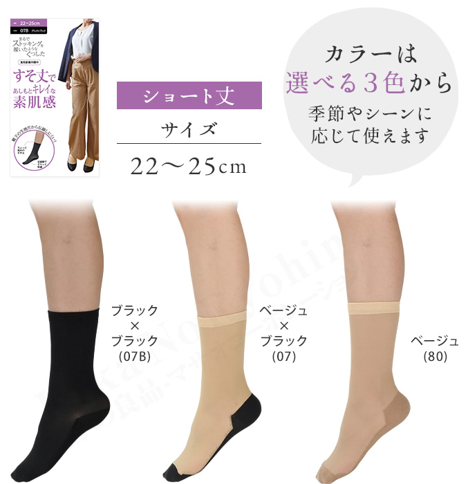 まるでストッキングを履いたようなくつした
