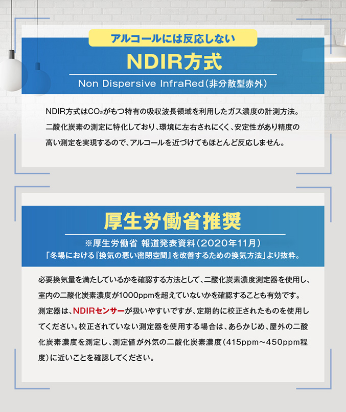 日本製NDIR式多機能型CO2濃度測定器