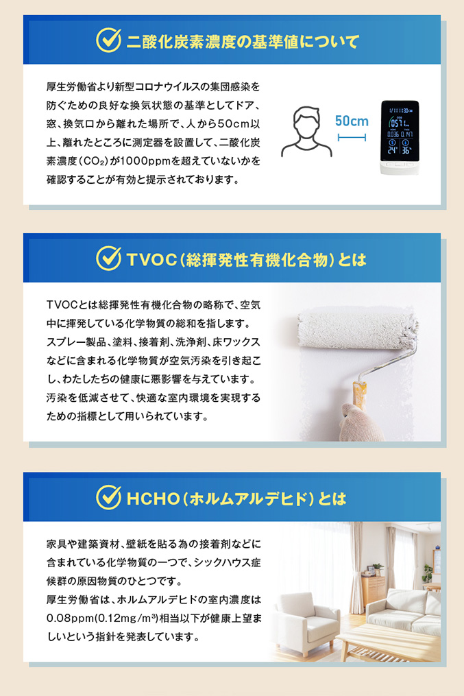 日本製NDIR式多機能型CO2濃度測定器