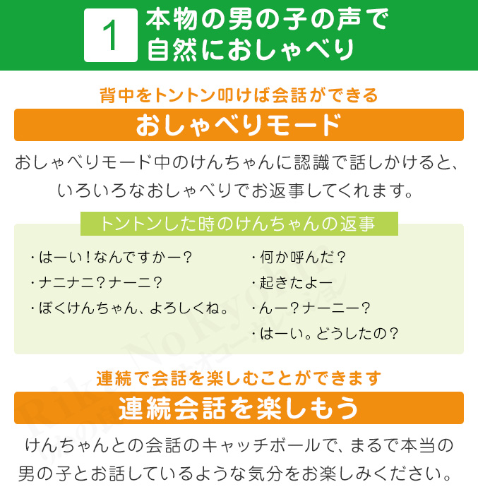 音声認識人形 スマイルけんちゃん おしゃべり けんちゃん ケン