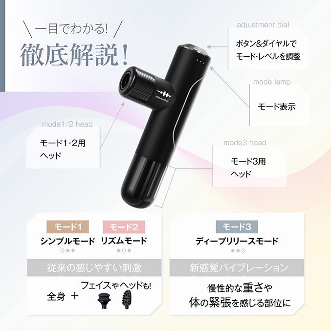 WAVEWAVE WAVEWAVE Fascial Release Gun Mirai 筋膜リリース ガン