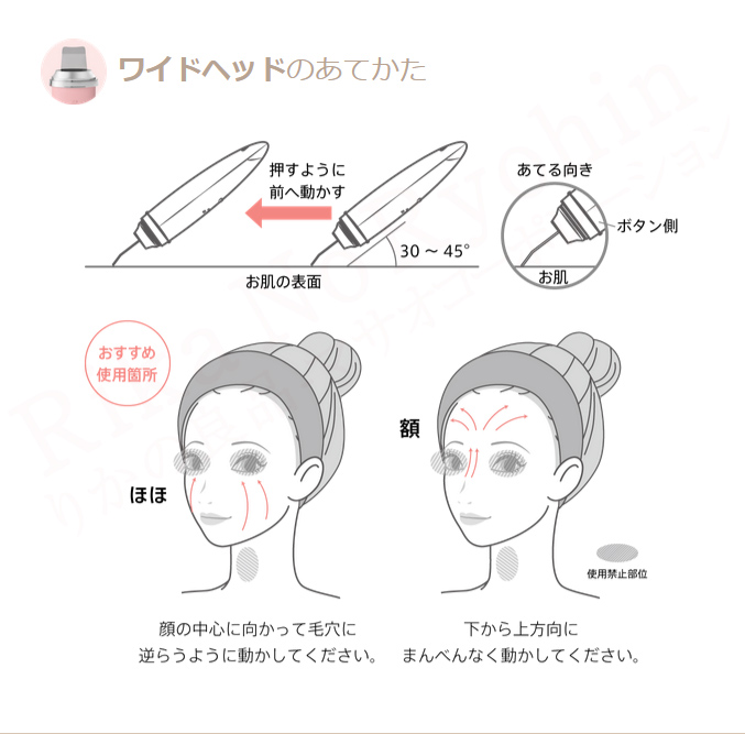 ワイドヘッドのあてかた