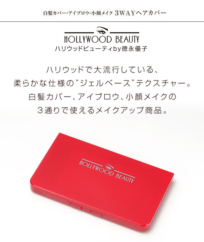 ハリウッドビューティ　3WAYヘアカバー　ブラウン2個 YA‐MAN（ヤーマン） 3WAYヘアカバー ハリウッドビューティby徳永優子