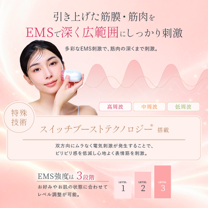icoelle イコエル デュアルプロリフト 美顔器 吸引リフト EMS 赤色LED