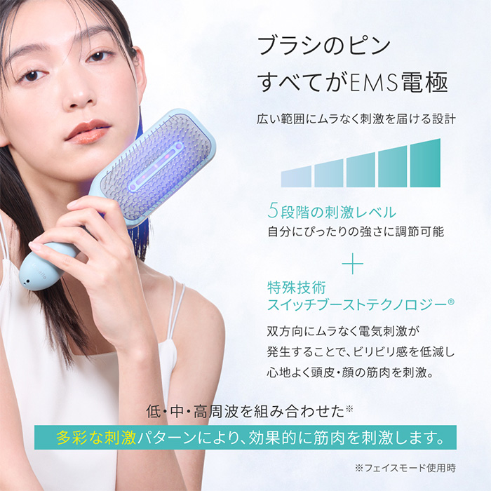 icoelle イコエル EMSスパブラシ 美顔器 光エステ LLLT 低出力レーザー