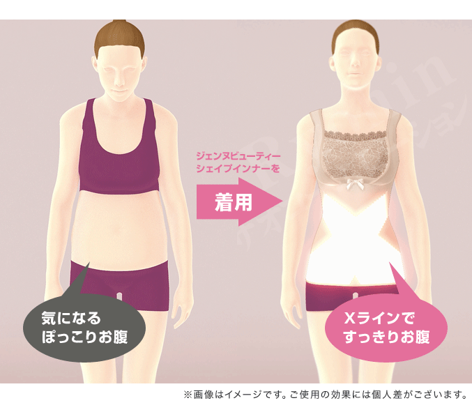 Ｘラインですっきりお腹