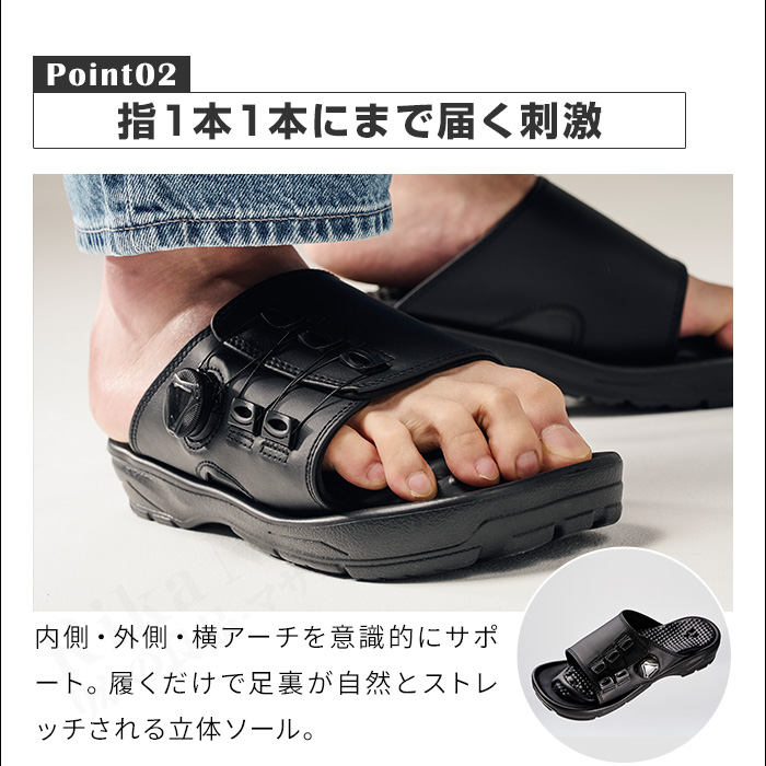 兼子ただし監修 Kaneko stretchサンダルEX ストレッチ サンダル 美姿勢