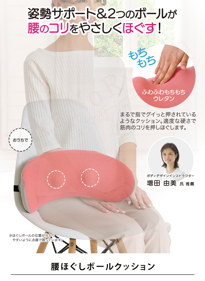 選べる2個セット ニーズ 腰ほぐしボールクッション 2個セット 姿勢