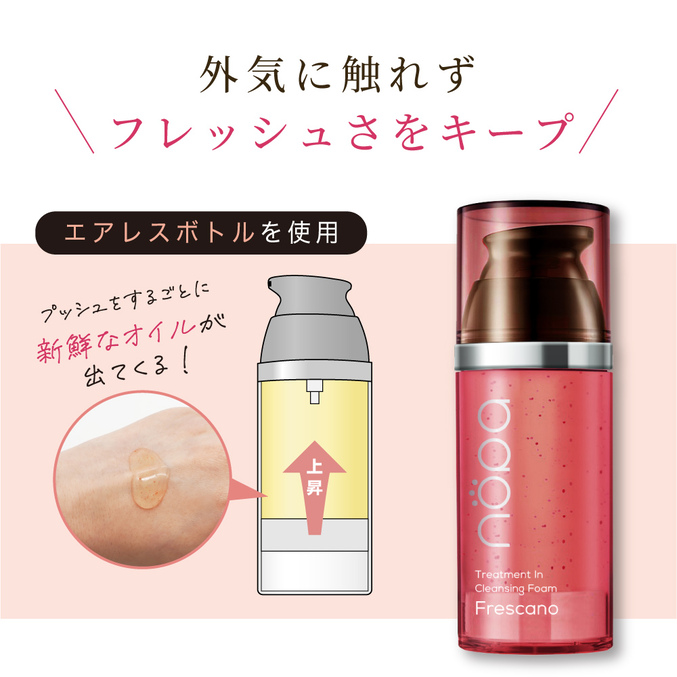 外気に触れずフレッシュさをキープ