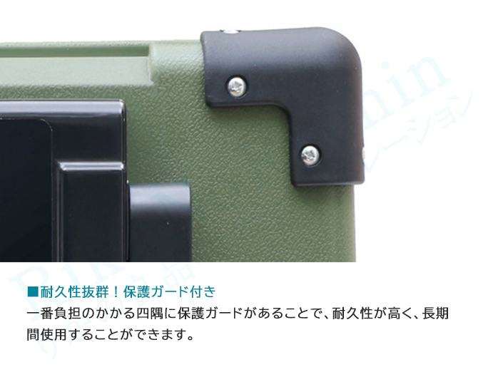 耐久性抜群！保護ガード付き