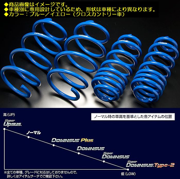 スーパーダウンサス クラウンハードトップ CROWN GRS201 EST-1362 車高