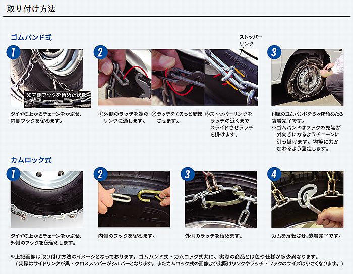 12インチ7.00-12対応SCCチェーンMG(エムジー)カムロック式フォークリフト用品番MG56181の画像