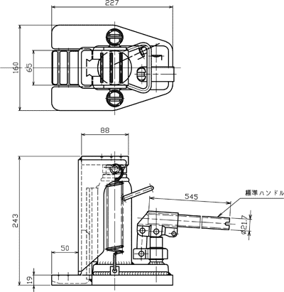 救助用品 マサダ 爪付油圧ジャッキ MHC-2RS-2 : 防犯・防災専門