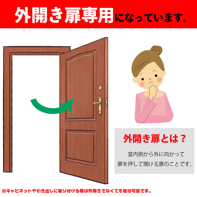 外開き扉専用