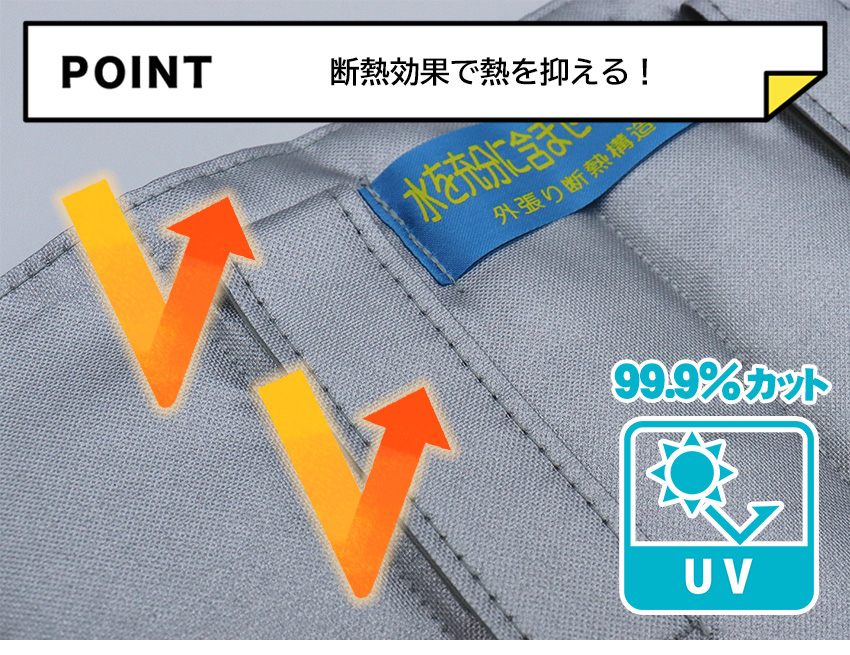外張り断熱仕様＆紫外線99.9%カット
