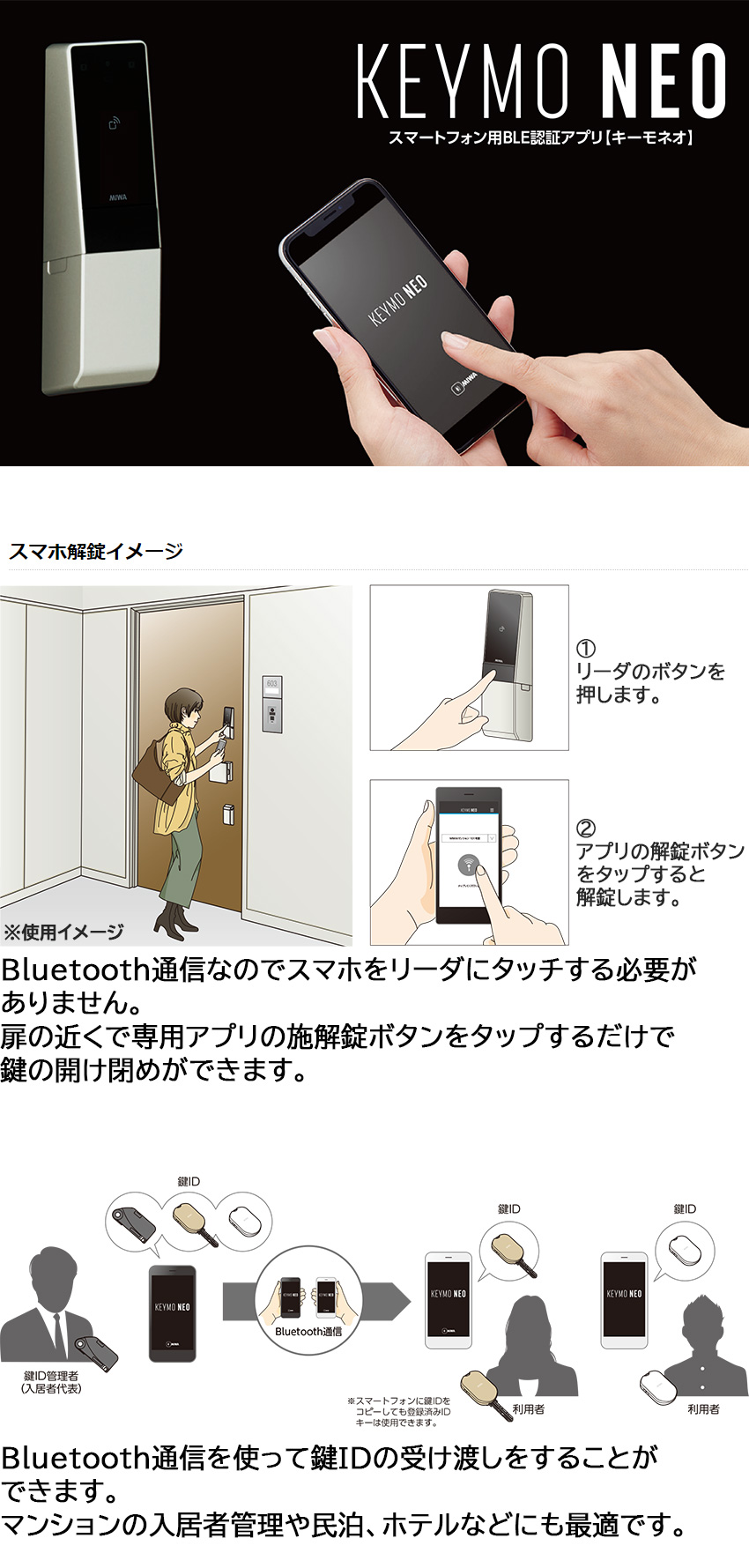 スマートロック 後付け 電気錠 電子錠 美和ロック miwa DTRS2smart 1