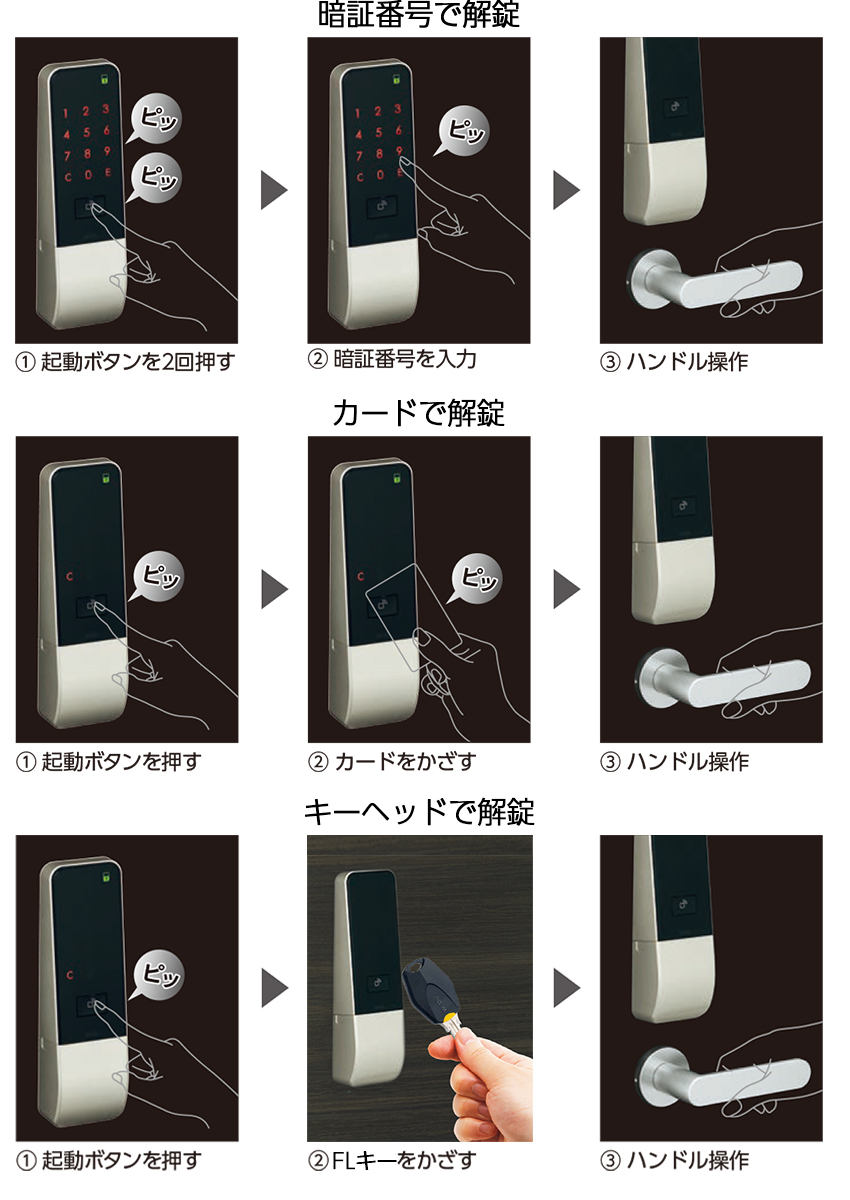 スマートロック 後付け 暗証番号 オートロック 自動施錠 PiACK2smart