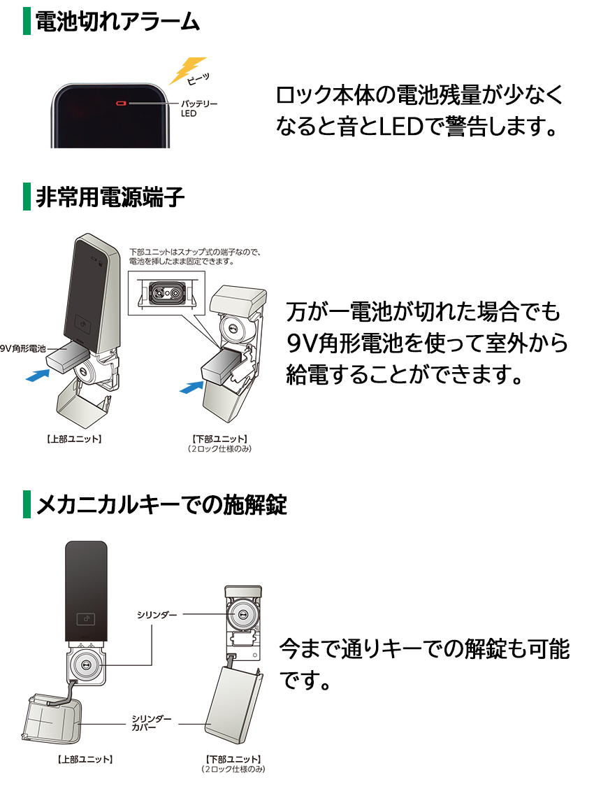 スマートロック 後付け 暗証番号 電気錠 miwa PiACK2 ピアック2 smart 1ロック DTFL2B-D01DAA DT33〜44  :10012507:防犯・防災専門店 あんしん壱番 - 通販 - Yahoo!ショッピング