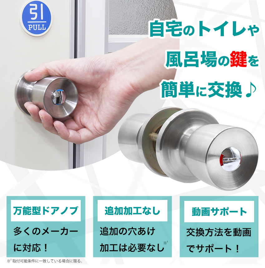 万能型ドアノブ