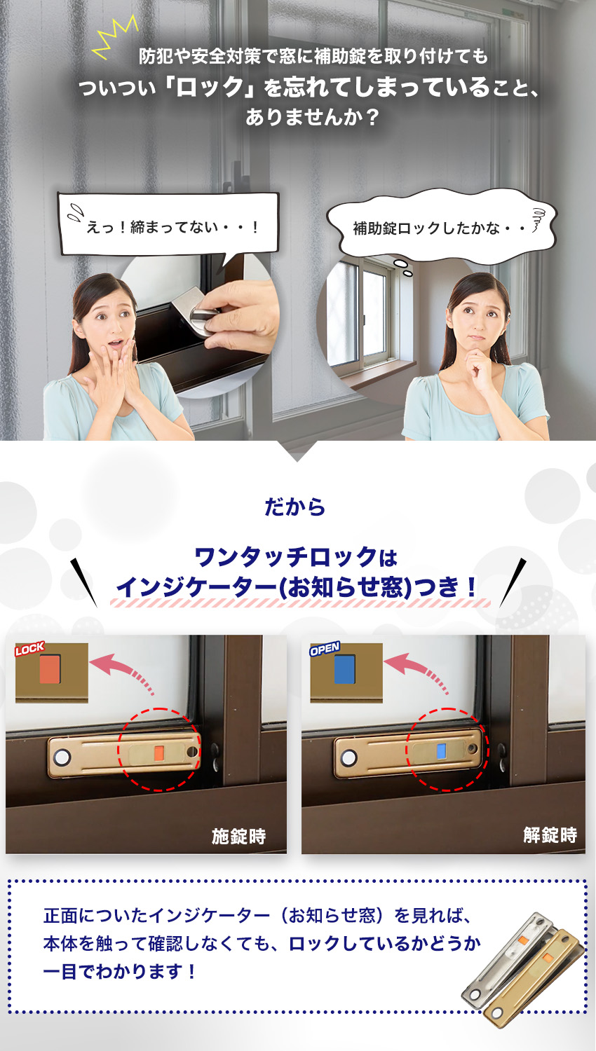 インジケーター付き