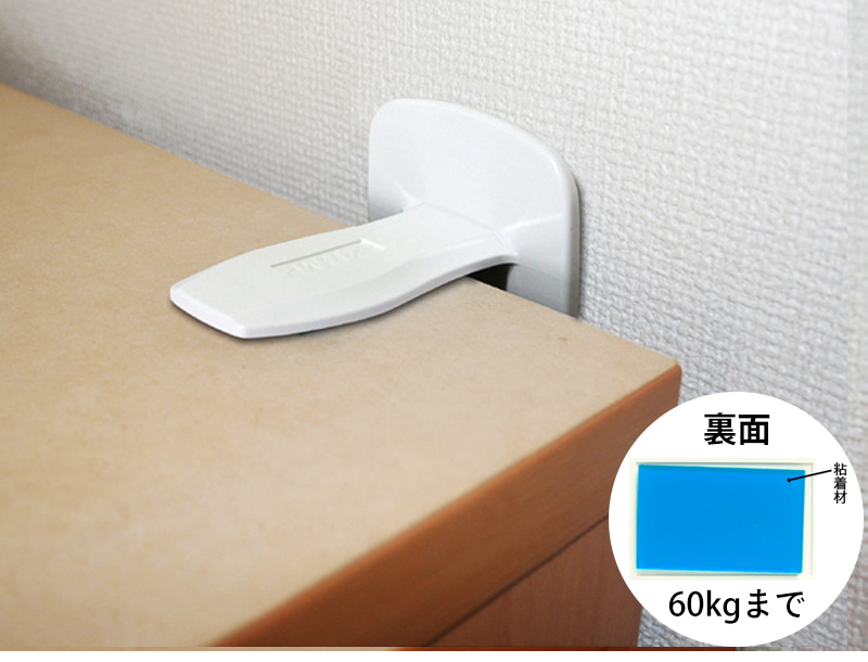 粘着剤を使用した耐震グッズ