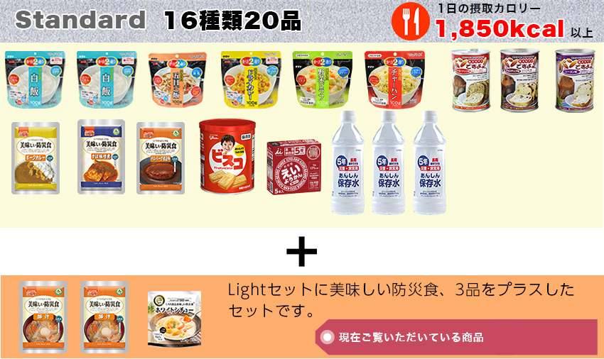 充実の3日分非常食セット Standard(スタンダード)