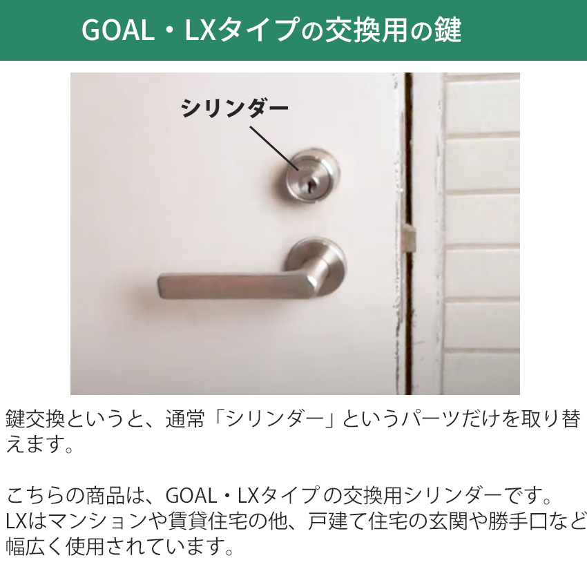 GOAL ゴール 鍵 交換 玄関ドア マンション WEST リプレイスシリンダー
