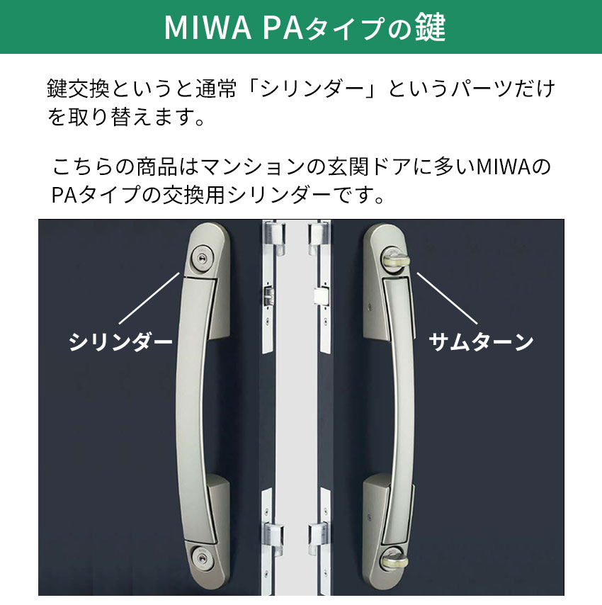 MIWA 美和ロック 交換 玄関ドア 鍵 自分で DIY PRシリンダー