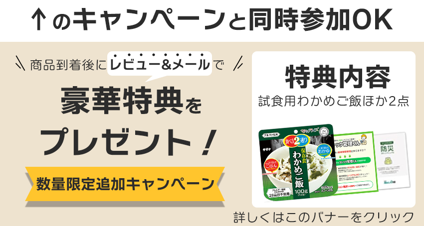 レビューを書いてプレゼント